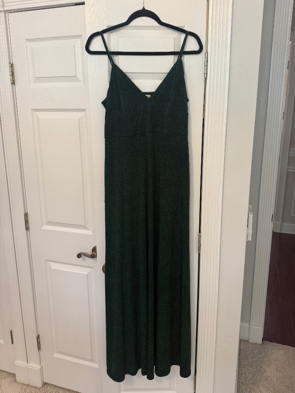 Michael Kors Green and Black Leopard Print Dress